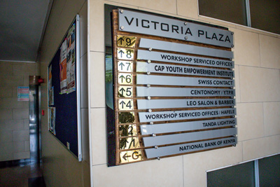 indoor directory sign