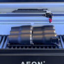 laser engraving a laser engraving machine with six black cups